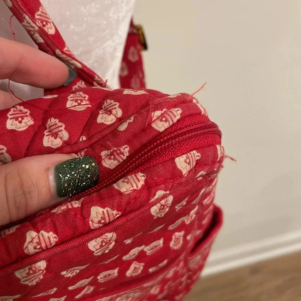 Vera Bradley Red Nantucket Backpack - Picture 3 of 14